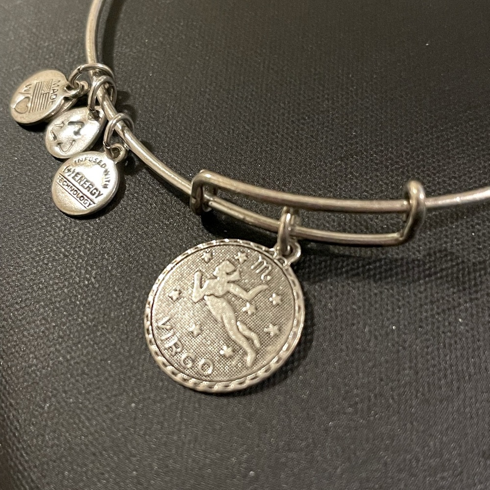 ALEX AND ANI Virgo Zodiac Charm Bangle